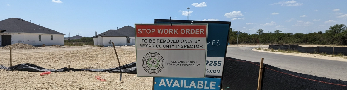 Bexar County Stop Work Order